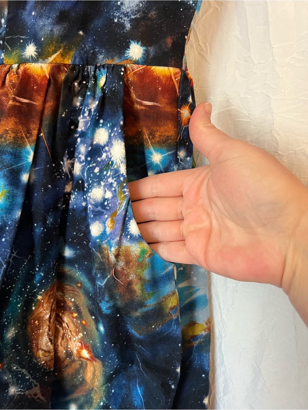 ModCloth Galaxy Universe Sleeveless Skater Dress, with pockets - Picture 7 of 8